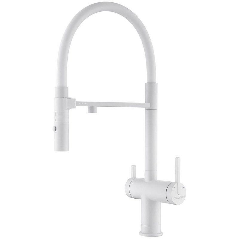 Смеситель для кухни Paulmark Gravity Gr213888-WH Белый матовый