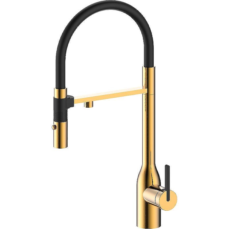Смеситель для кухни Paulmark Magneto One Ma213188-BG Брашированное золото