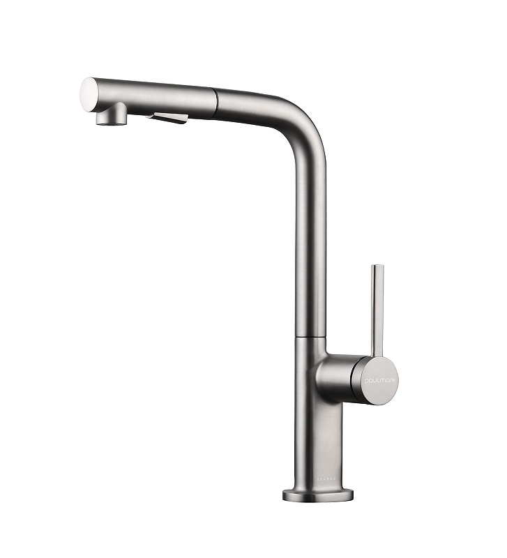 Смеситель для кухни Paulmark Neo Ne214419-BS цвет Брашированная сталь