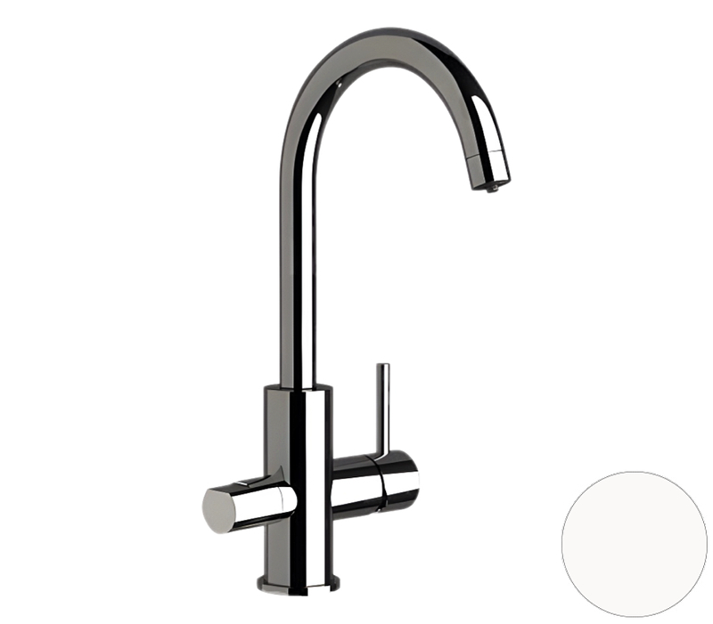 Смеситель для кухни Remer X-Style N792DWBO цвет Белый матовый