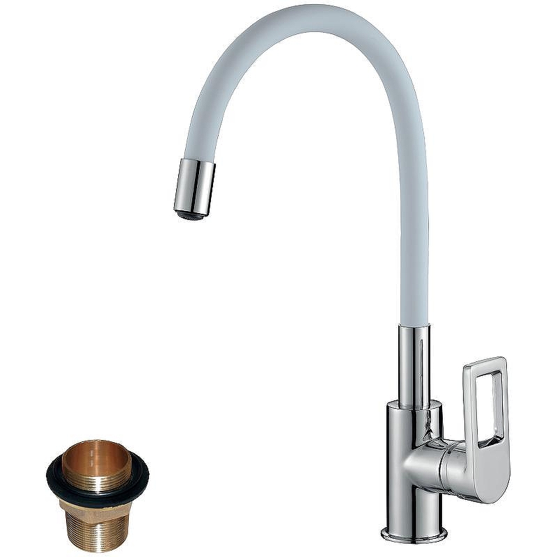 Смеситель для кухни Rossinka Z35-35U-White Хром Белый