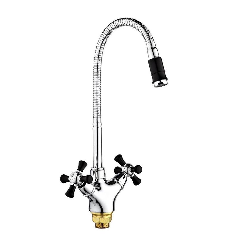 Смеситель для кухни Ростовская Мануфактура Сантехники SL92BL-279F Хром Черный
