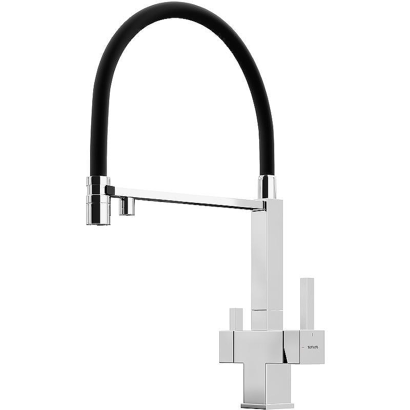 Смеситель для кухни Sancos Moro SC4006CH Хром Черный