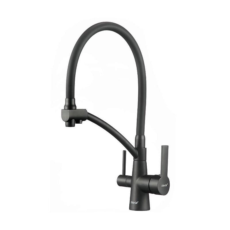 Смеситель для кухни Savol S-L1805H-01 цвет Черный