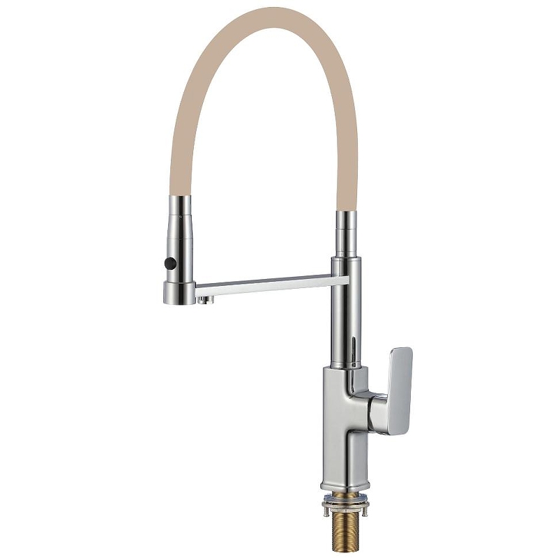 Смеситель для кухни Savol S-L1808-12 цвет Хром Бежевый