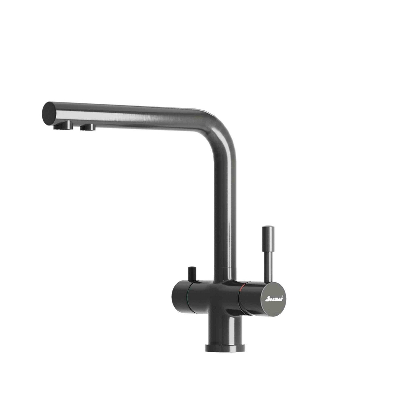 Смеситель для кухни Seaman Visconti SSL-7328-GL цвет Светлая оружейная сталь