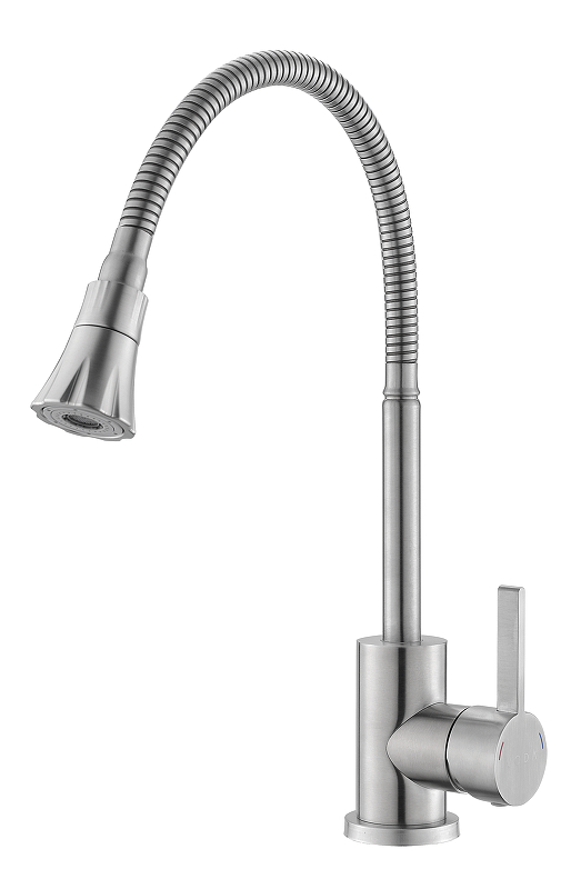 Смеситель для кухни Voda Kitchen KF 36 цвет Нержавеющая сталь