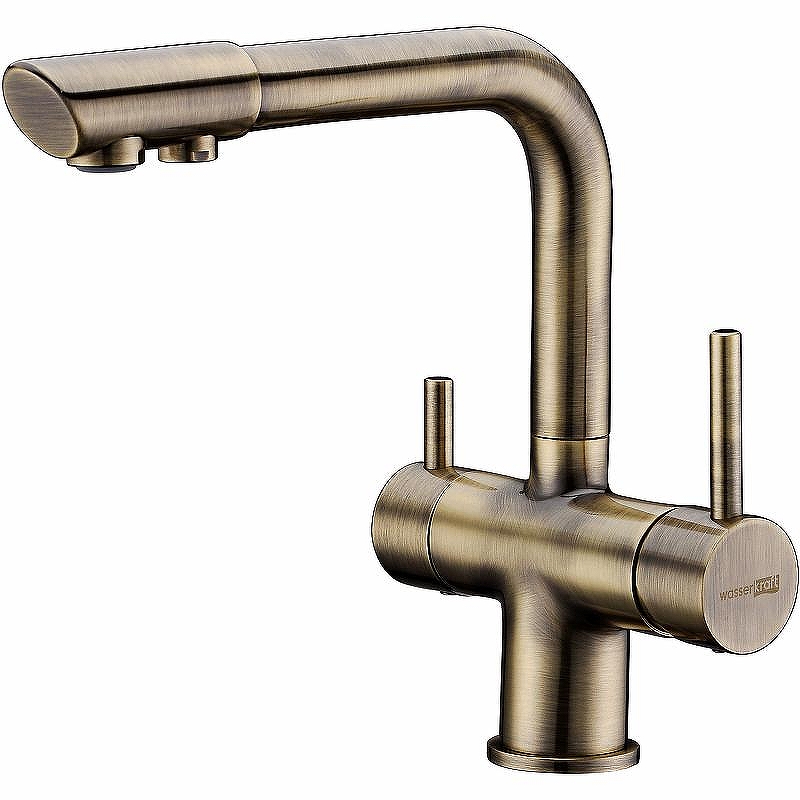 Смеситель для кухни WasserKRAFT A8037 Светлая бронза