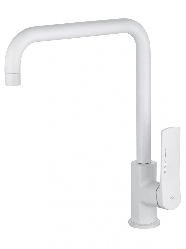 Смеситель для кухни Wonzon & Woghand WW-L1006-MW цвет Белый матовый
