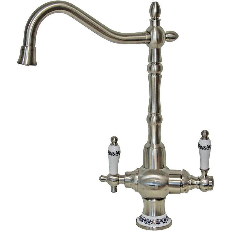 Смеситель для кухни ZorG Clean Water ZR 336 YF-50 NICKEL Никель