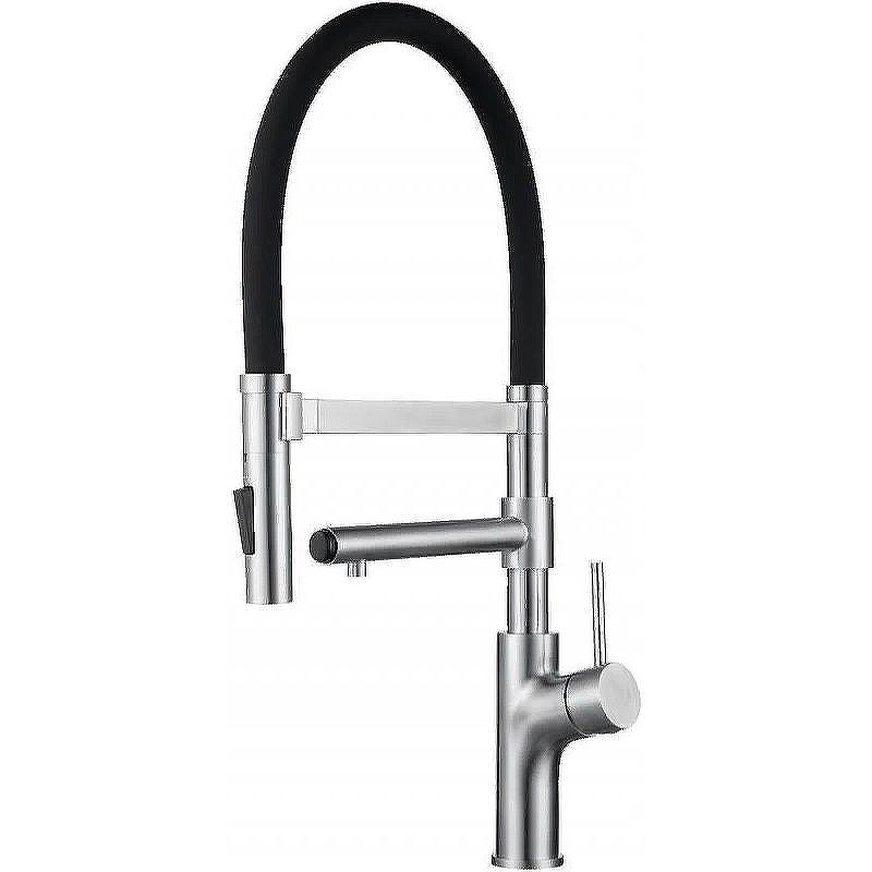 Смеситель для кухни ZorG Inox SZR-1010 Нержавеющая сталь Черный