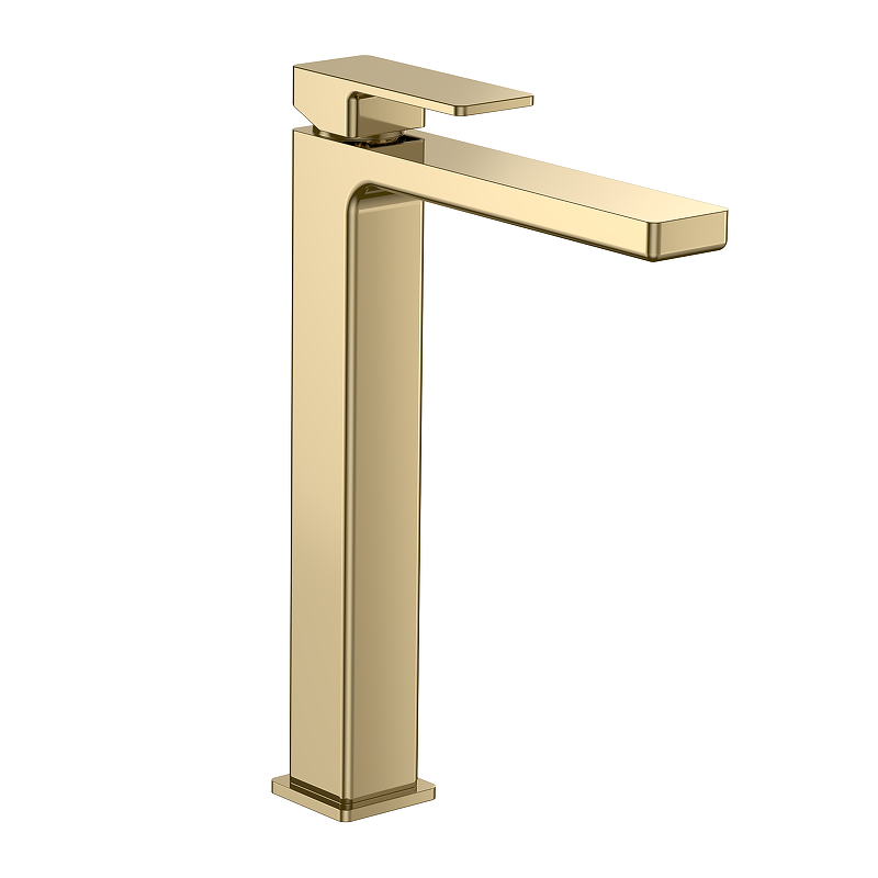 Смеситель для раковины AQUAme Savona AQM6814GG цвет Золото глянцевое