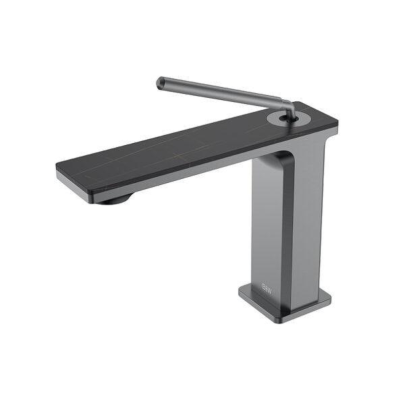 Смеситель для раковины Black&White Gravity GF-7105-GM 7105GM цвет Оружейная сталь