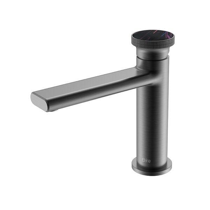 Смеситель для раковины Black&White Gravity GF-7107-GM 7107GM цвет Оружейная сталь