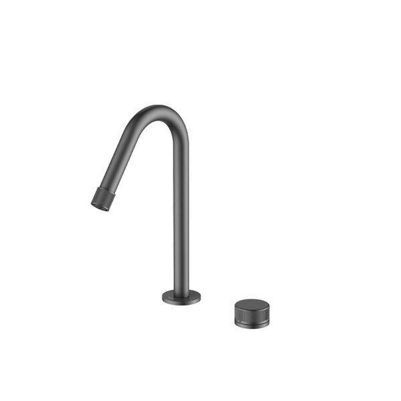 Смеситель для раковины Black&White Gravity GF-7108-GM 7108GM цвет Оружейная сталь