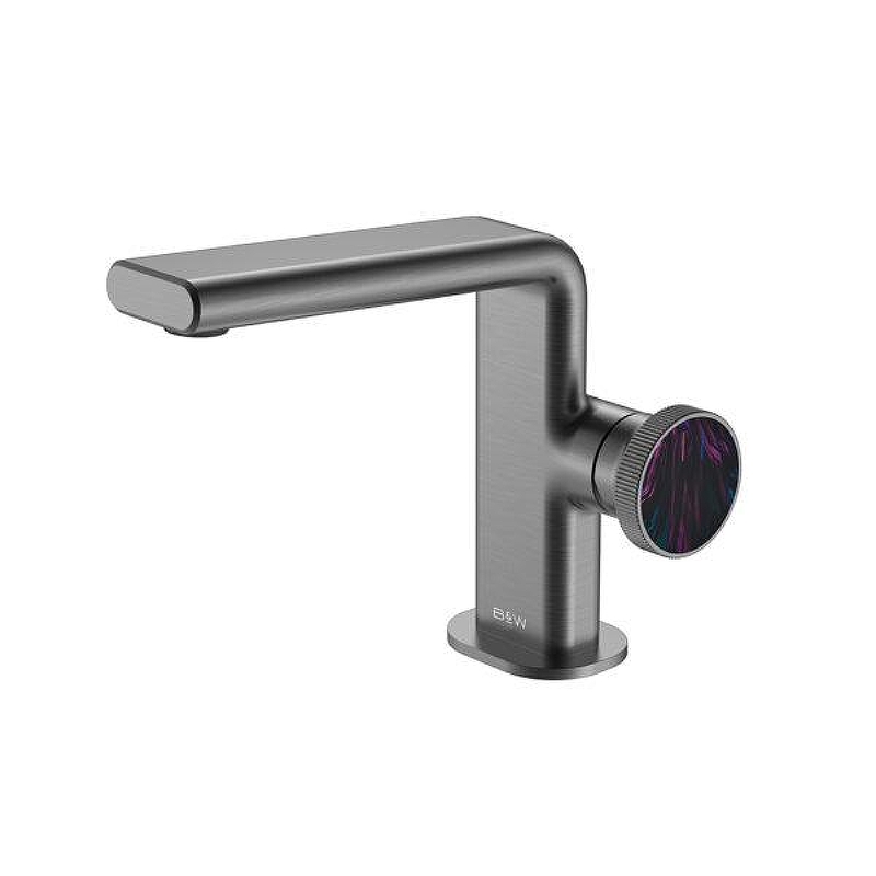 Смеситель для раковины Black&White Gravity GF-7207-GM 7207GM цвет Оружейная сталь