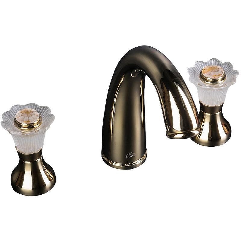 Смеситель для раковины Boheme Camelia 297 Золото