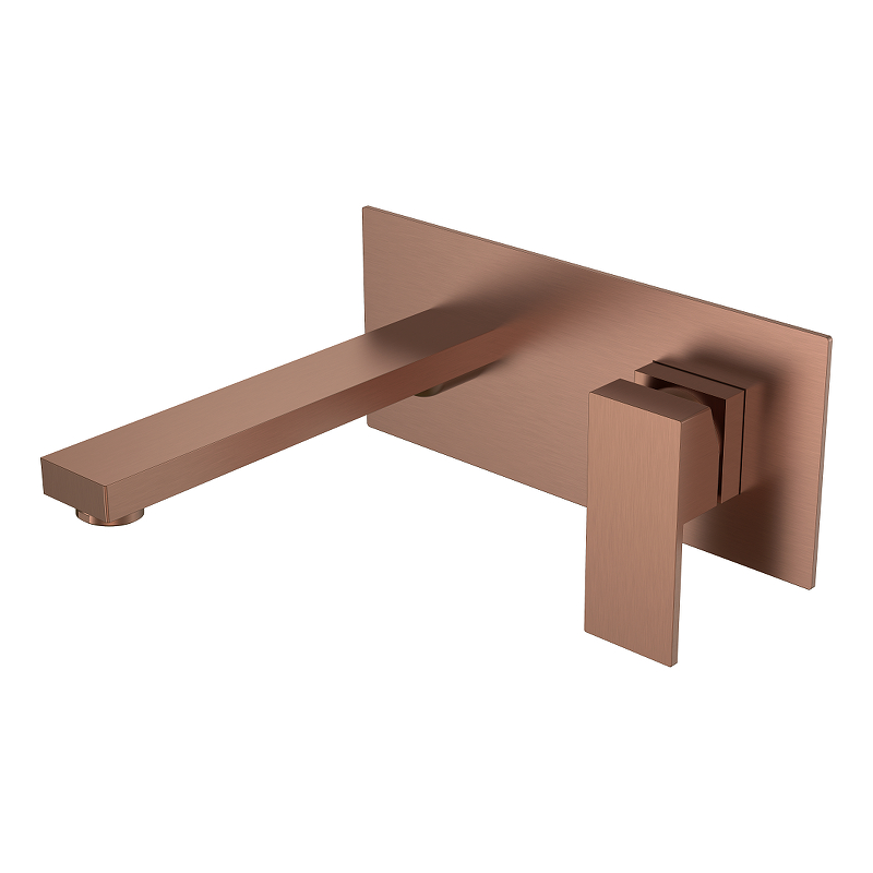 Смеситель для раковины Boheme Qubic 475-BRB цвет Брашированная бронза