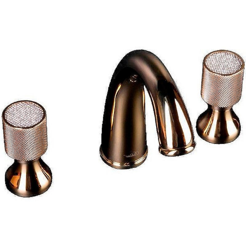 Смеситель для раковины Boheme Royal Cristal 297-Royal Золото