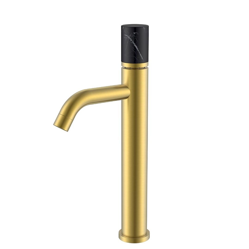 Смеситель для раковины Boheme Stick 122-MG-MR-B цвет Золото матовое