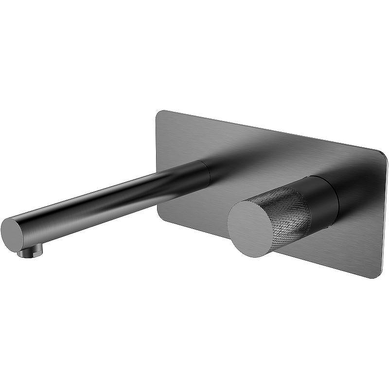Смеситель для раковины Boheme Stick 125-GM Оружейная сталь