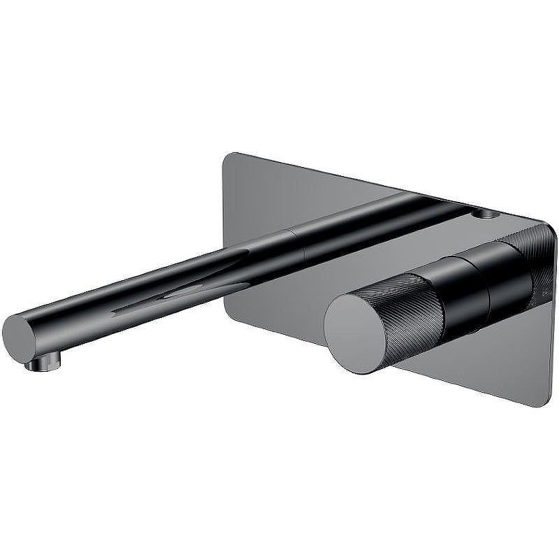 Смеситель для раковины Boheme Stick 125-SGM.4 Оружейная сталь глянцевая