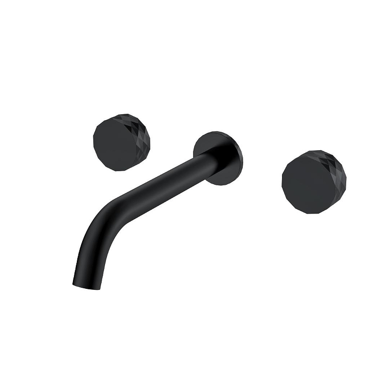 Смеситель для раковины Boheme Stick 152-2-B.1 цвет Черный матовый