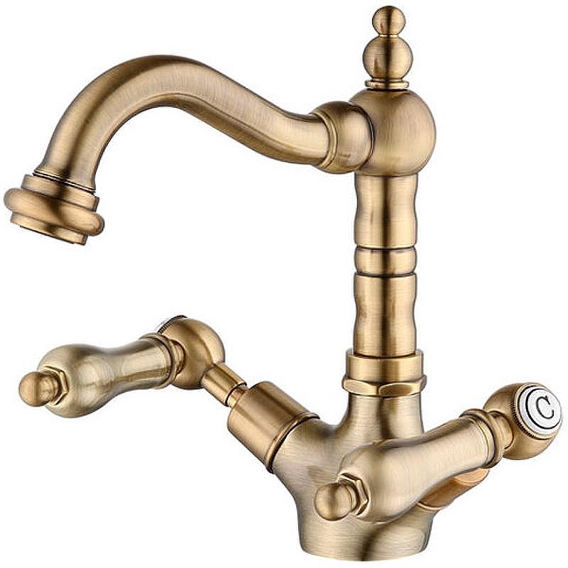 Смеситель для раковины Caprigo Adria-Classic Metal Edition 03M-526-vot Бронза