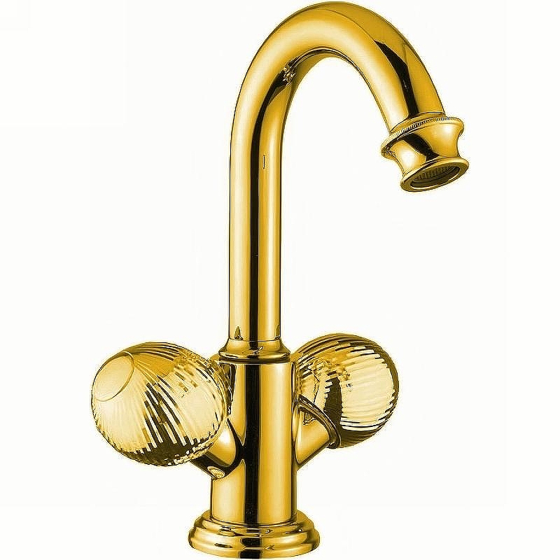 Смеситель для раковины Cezares Aphrodite APHRODITE-LS2-03/24-M Золото 24 карат