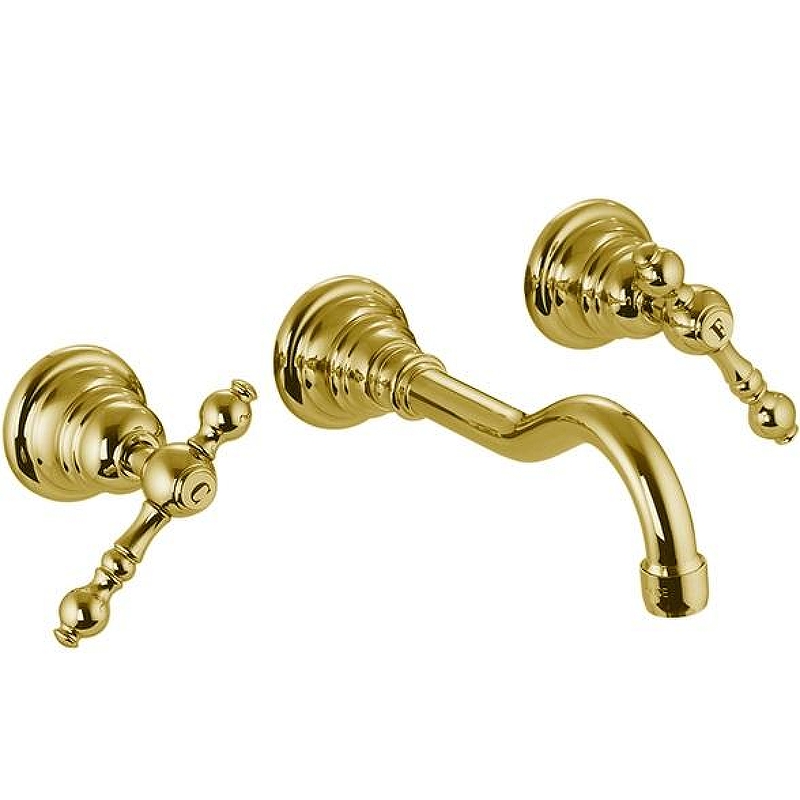 Смеситель для раковины Fima Carlo Frattini Epoque F5051L/5OR с донным клапаном цвет Золото