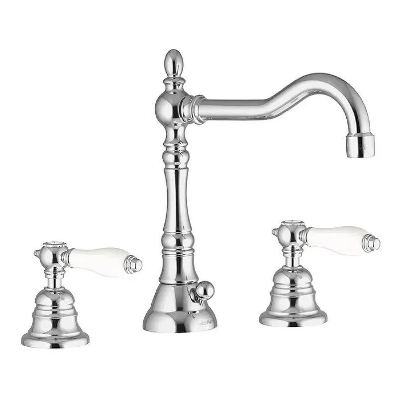 Смеситель для раковины Fima Carlo Frattini Herend F5401CR с донным клапаном цвет Хром