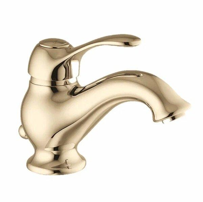 Смеситель для раковины Fima Carlo Frattini Lamp F3301OR с донным клапаном цвет Золото