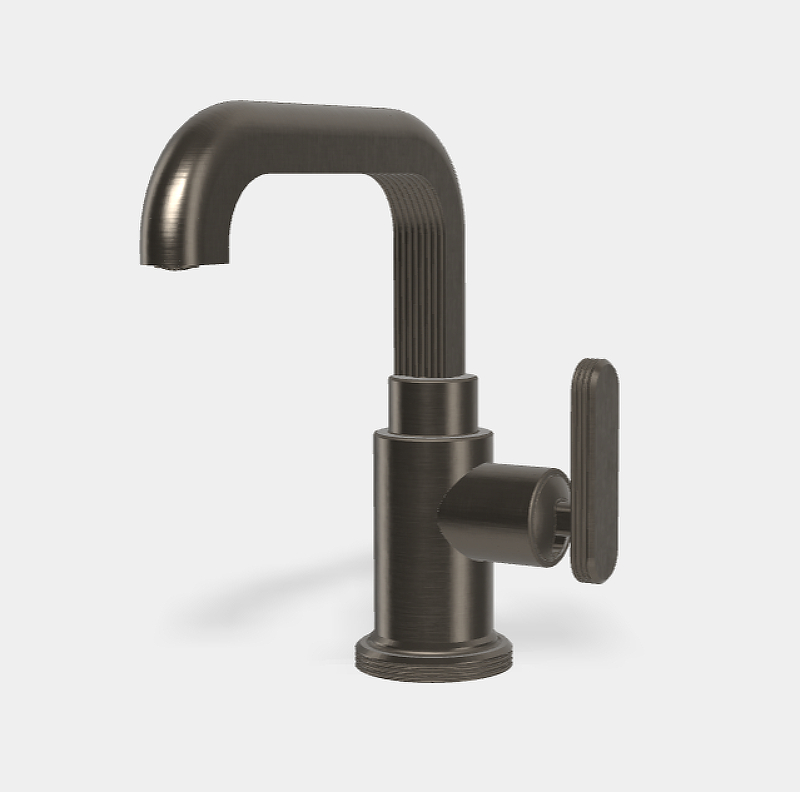 Смеситель для раковины Fima Carlo Frattini Park Lane F1321CS с донным клапаном цвет Черный хром брашированный