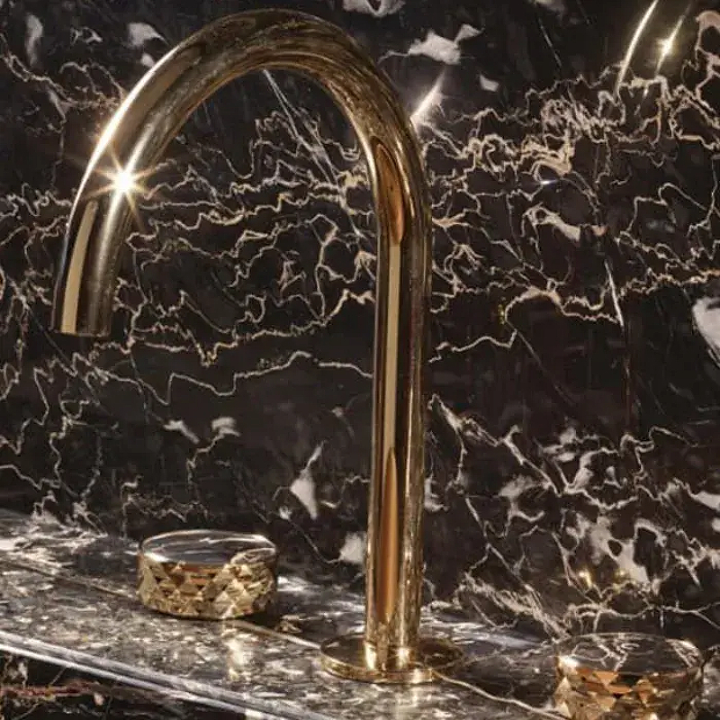 Смеситель для раковины Fima Carlo Frattini Texture Collection F5611XOR с донным клапаном цвет Золото