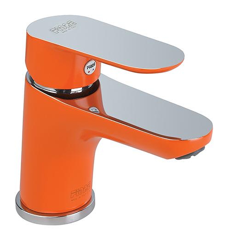 Смеситель для раковины Fiore Kevon Chic 81OX8120 цвет Хром Оранжевый