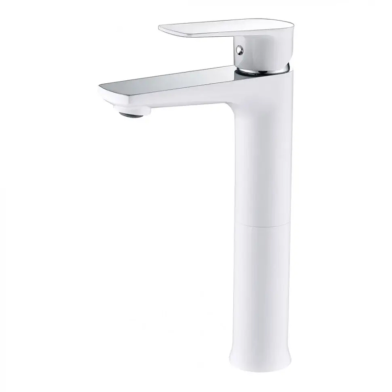 Смеситель для раковины Grocenberg GB3009WC Белый Хром