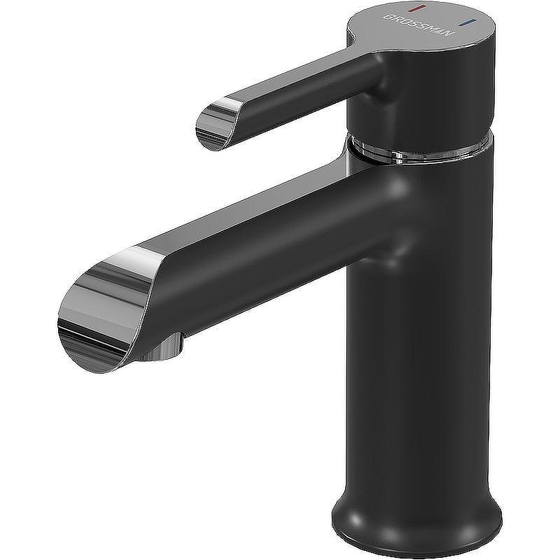 Смеситель для раковины Grossman Alba 510.K35.06.100/210 цвет Черный Хром