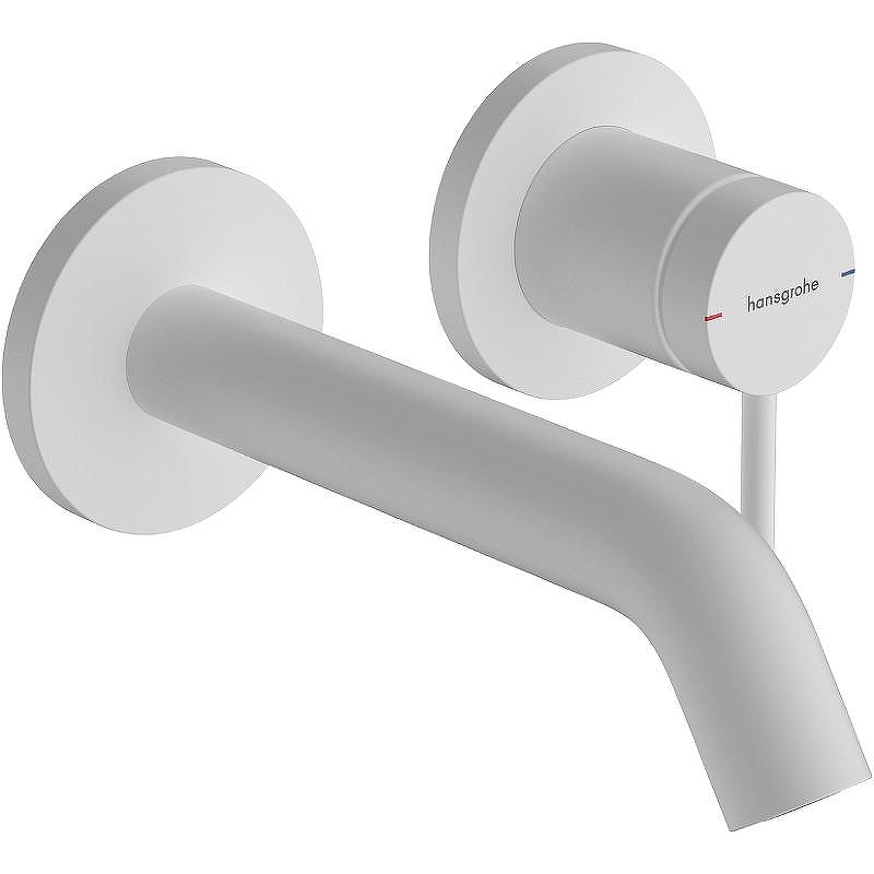 Смеситель для раковины Hansgrohe Tecturis S 73350700 Белый матовый
