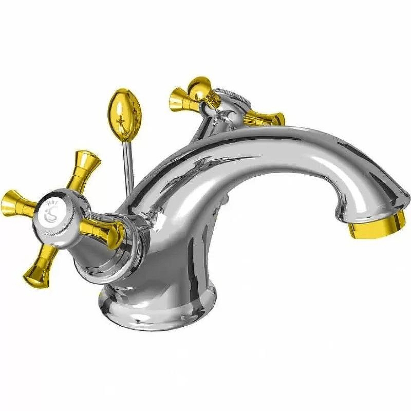 Смеситель для раковины Ideal Standard Reflection B9653LS Хром Золото