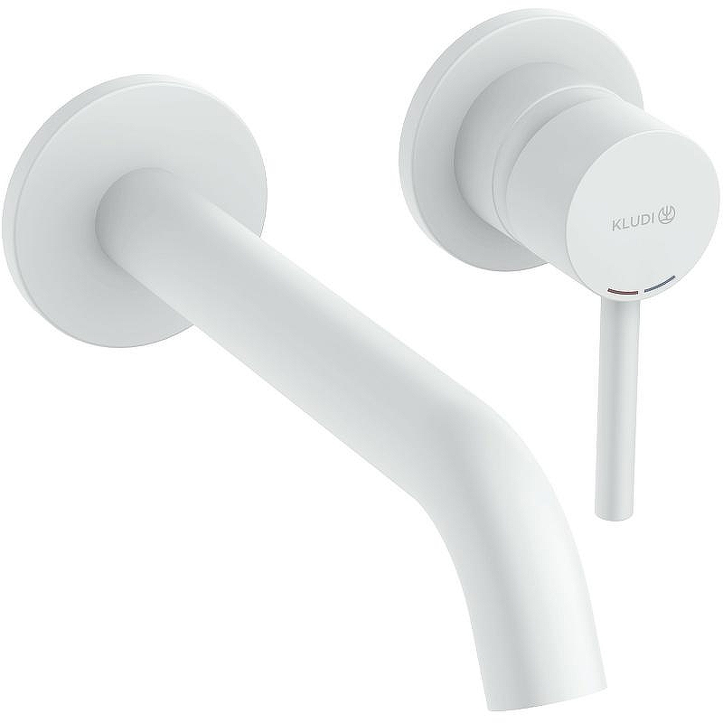 Смеситель для раковины Kludi Bozz 382455376 Белый матовый