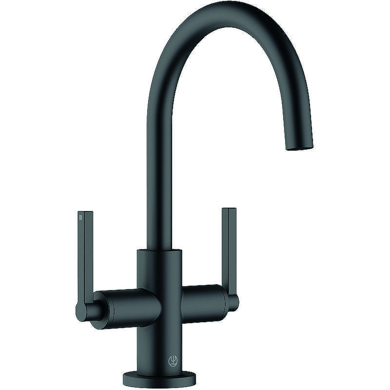 Смеситель для раковины Kludi Nova Fonte Puristic 201183915 Черный матовый