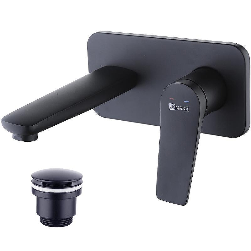 Смеситель для раковины Lemark Bronx LM3726BL Черный