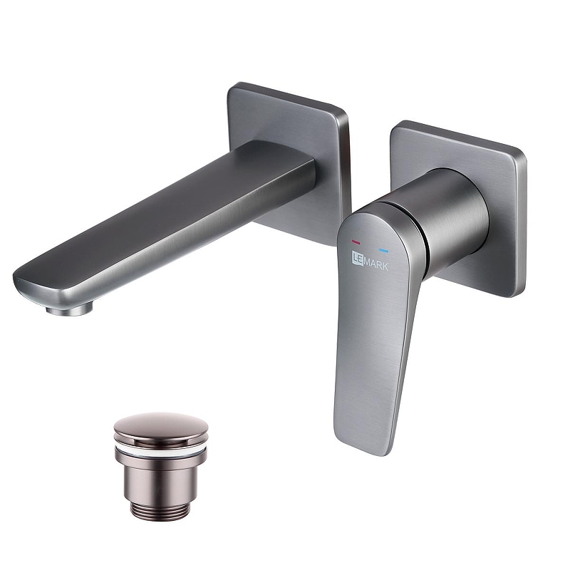Смеситель для раковины Lemark Bronx LM3736GM цвет Графит