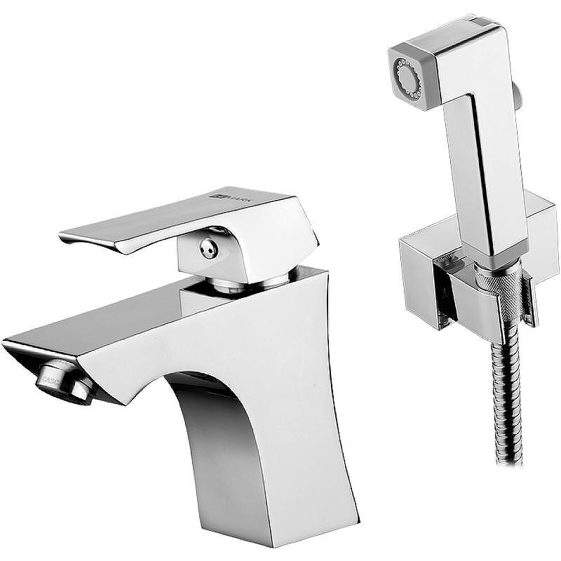 Смеситель для раковины Lemark Unit LM4516C с гигиеническим душем Хром