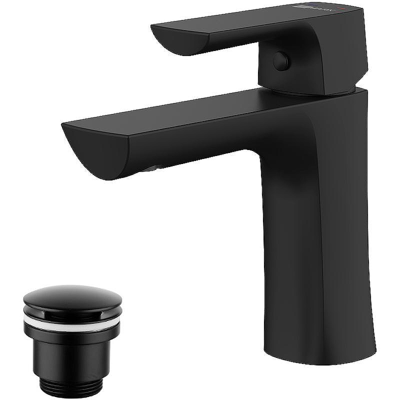 Смеситель для раковины Lemark Ursus LM7206BL Черный матовый