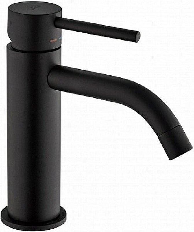 Смеситель для раковины Paffoni Light LIG075NO с донным клапаном цвет Черный матовый