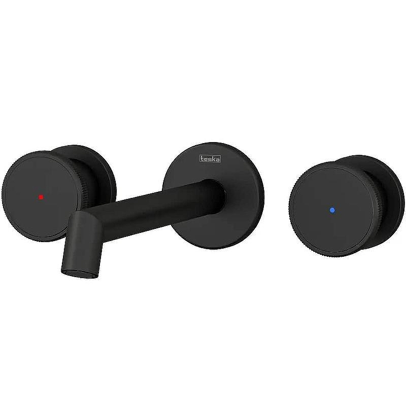 Смеситель для раковины Teska Grande Shine E5318 Черный матовый