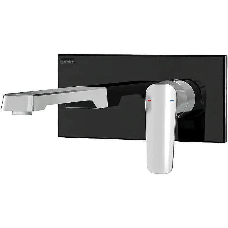 Смеситель для раковины Teska Quarsar E5100B Хром Черный
