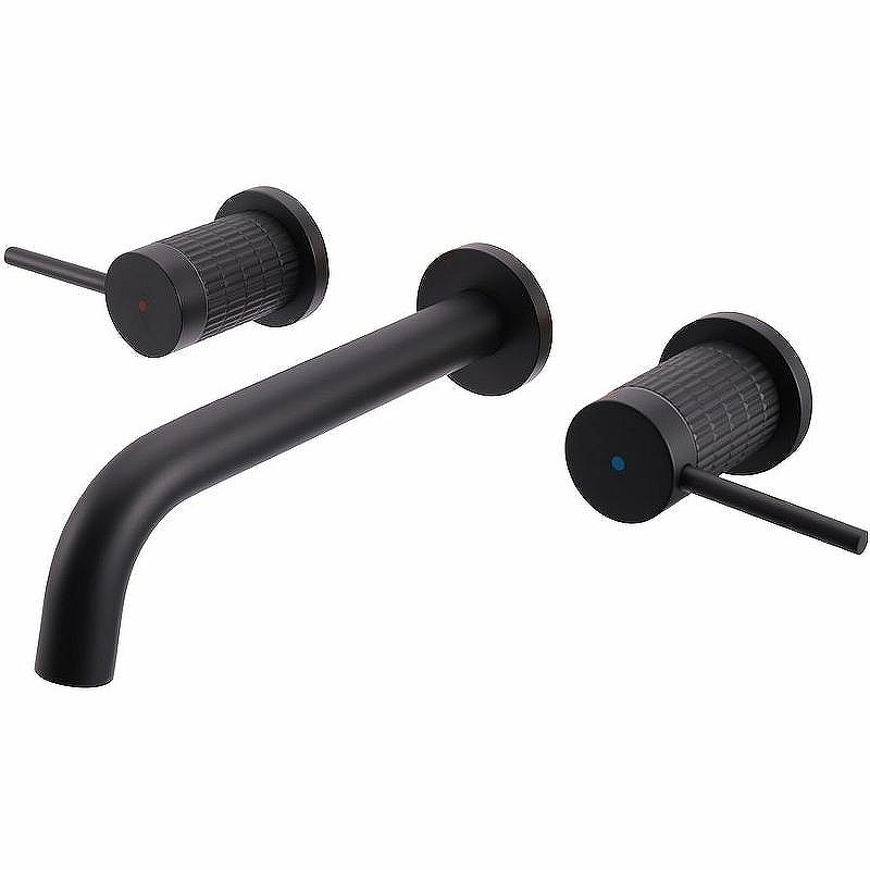 Смеситель для раковины Vincea Groove VBFW-4G1MB Черный матовый