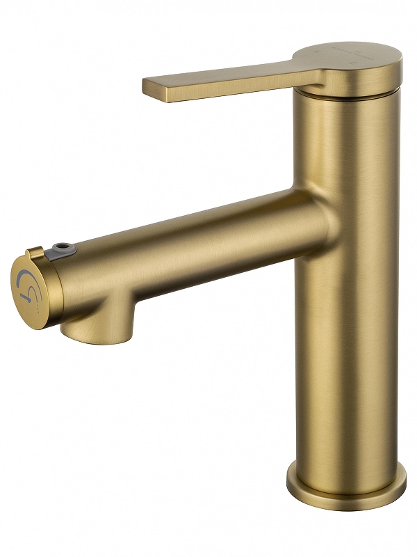 Смеситель для раковины Wonzon & Woghand WW-H1017-BG цвет Брашированное золото